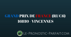 GRAND PRIX DE FRANCE (R1-C6) à 16H10 à VINCENNES (1)